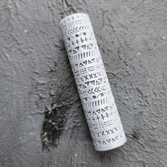 Polymer clay texture roller clay stamp 3D printed embossing