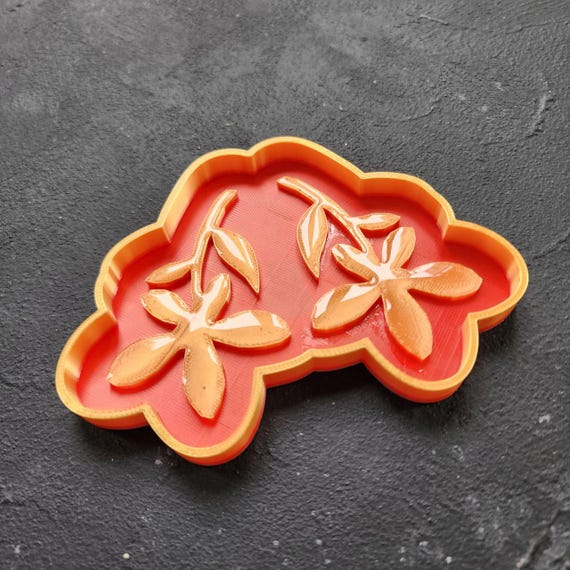 Glossy Earring Mold Blanks – Master Molds for Making Your Own Silicone Molds "Flower design"