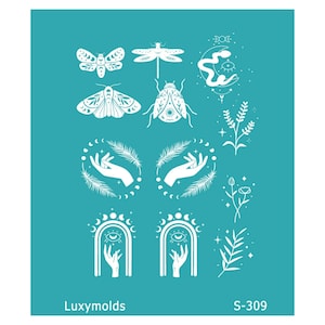 Silk screen stencil for polymer clay "Luxymolds" S-309