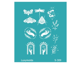 Silk screen stencil for polymer clay "Luxymolds" S-309