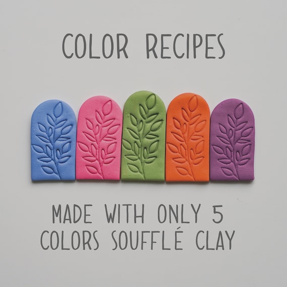 Polymer Clay Color Recipes Sculpey Souffle Polymer Clay Color Mixing Digital Download