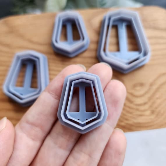 Polymer Clay cutters Modern Earrings molds Polymer clay tools sharp cutter stamp Jewelry earrings cutters Geometric cutters Clay supplies