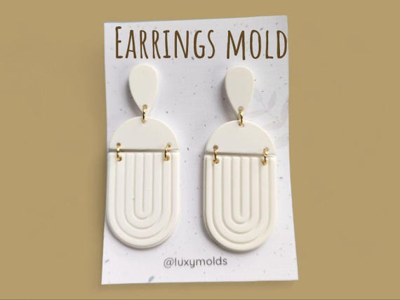 Silicone earrings mold / Silicone epoxy mold / Silicone UV resin molds / Geometry earrings silicone jewelry mold / Matte effect earring mold