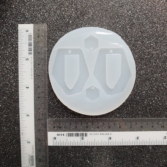 Geometric Silicone earrings mold for resin and epoxy