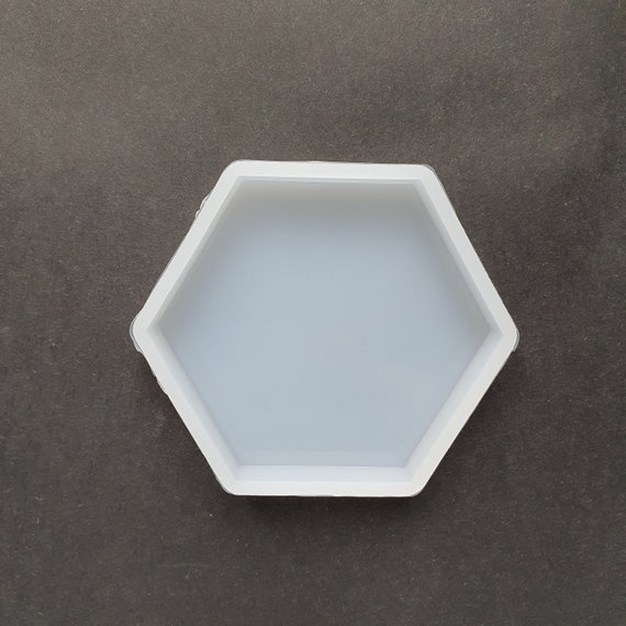 Hexagon Coaster silicone mold Resin Epoxy Jesmonite mold 7.5 cm