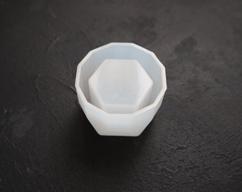 Silikonform för blomkruka, ljushållare i harts (5,2 cm)