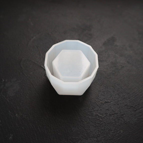 Flower pot mold cup Candle holder silicone mold for Resin Epoxy Jesmonite craft 5.2 cm