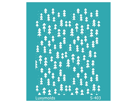 Silk screen stencil for polymer clay Christmas "Luxymolds" S-403