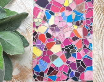 Bright Mosaic Paint Transfer Sheet for Polymer Clay