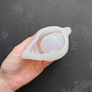Molde de silicona de plato de baratija de cáscara para resina Epoxy Jesmonite craft