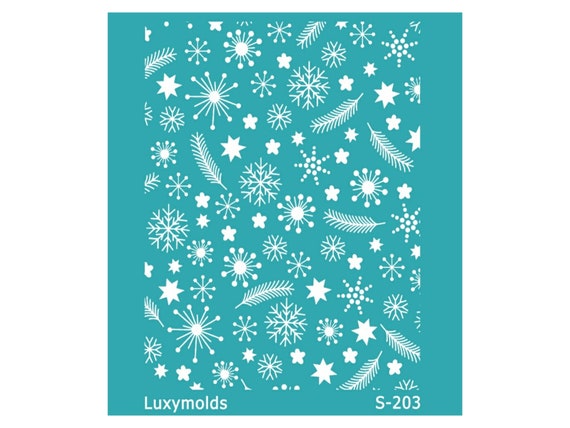 Silk screen stencil for polymer clay "Luxymolds" S-203