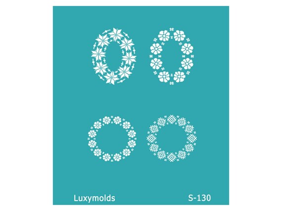 Silk screen stencil for polymer clay "Luxymolds" S-130