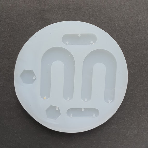 Silicone earrings Geometry mold mould for resin and epoxy
