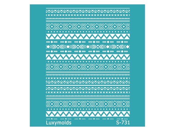 Silk screen stencil for polymer clay "Luxymolds" S-731