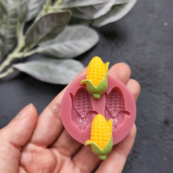 Silicone earrings mold / Silicone epoxy mold / Silicone stud earring moulds / Silicone UV resin molds/Vegetables Corn jewelry mold/Clay tool