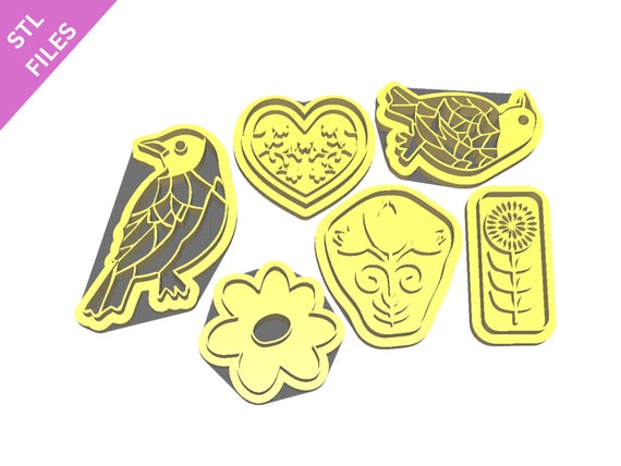Digital STL files for 3D printing Clay cutters Earrings sharp version cutters download files for resin machine