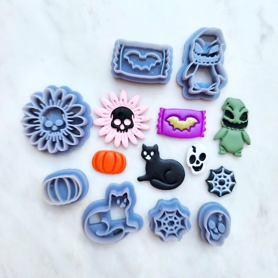 Polymer Clay cutters Witch hat Halloween Earrings molds Polymer clay tools sharp cutter stamp Jewelry earrings cutters Clay supplies