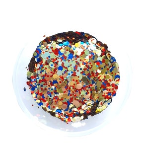 Gold Mix Hologram Chunky glitter for Resin crafts, Glitter for nail art, body, makeup, hair, face image 2