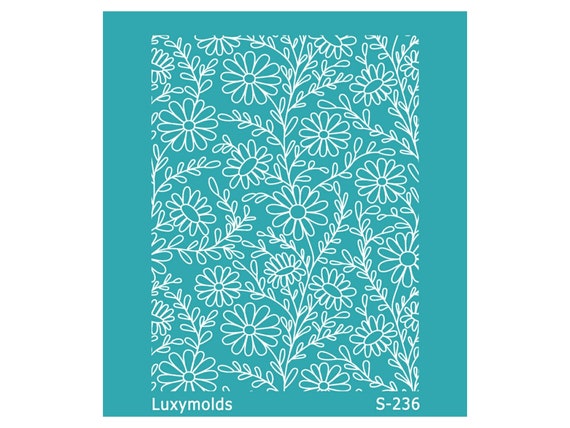 Silk screen stencil for polymer clay "Luxymolds" S-236