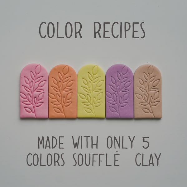 Polymer Clay Farbrezepte Sculpey Souffle Polymer Clay Color Mixing Digital Download