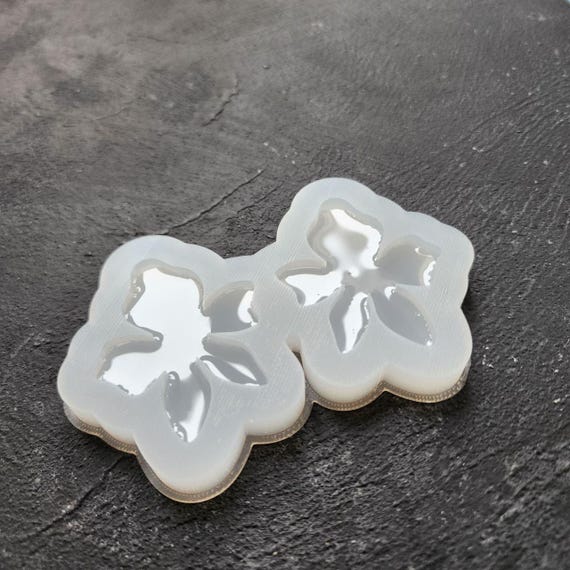 Silicone earrings mold Jewelry resin mold "Flowers" Botanic design epoxy mold