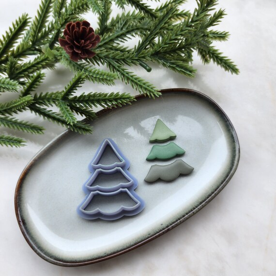 Christmas Polymer Clay cutters Christmas tree Earrings molds Polymer clay tool sharp cutter stamp Jewelry stud earrings cutters