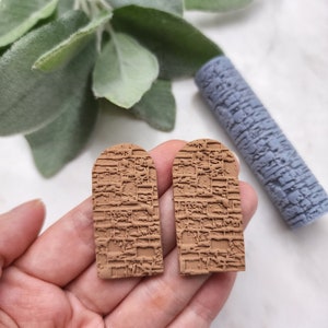 Polymer clay texture roller clay stamp 3D printed embossing tool &quot;Brick texture&quot; Clay tool Polymer clay supplies Jewelry supplies