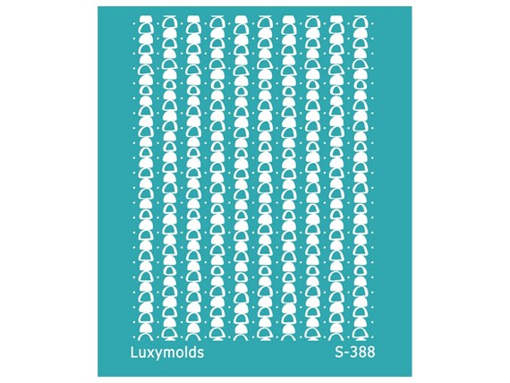 Silk screen stencil for polymer clay "Luxymolds" S-388