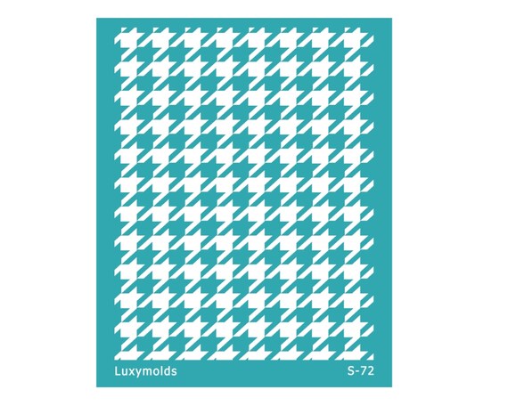 Silk screen stencil for polymer clay "Luxymolds" S-72"Check"