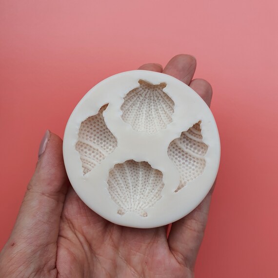 Silicone earrings mold "Sea shell" mould for resin and polymer clay