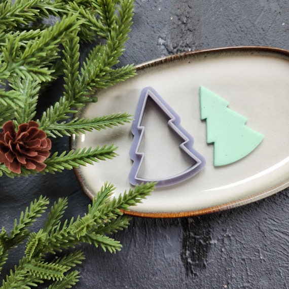Christmas Polymer Clay cutters Christmas tree Earrings molds Polymer clay tool sharp cutter stamp Jewelry stud earrings cutters