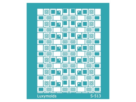 Silk screen stencil for polymer clay "Luxymolds" S-513