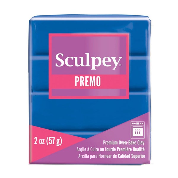 Premo Sculpey Argile polymère 2 oz (57g) - Bleu cobalt