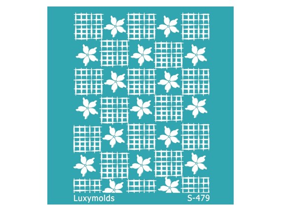 Silk screen stencil for polymer clay "Luxymolds" S-479