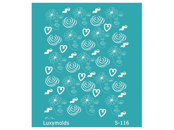 Silk screen stencil for polymer clay "Luxymolds" S-116