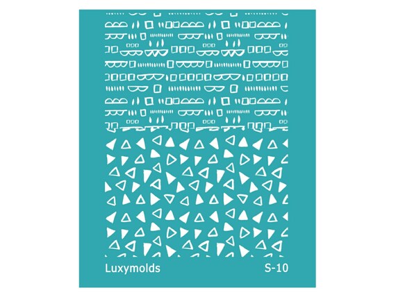 Silk screen stencil for polymer clay "Luxymolds" S-10