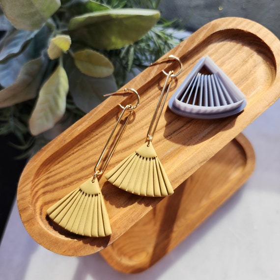 Polymer Clay cutters Macrame Raffia Earrings molds Polymer clay tools sharp cutter stamp Jewelry stud earrings cutters Boho cutters