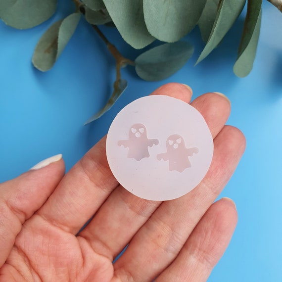 Halloween "Ghost" Silicone stud earrings mold for resin and epoxy