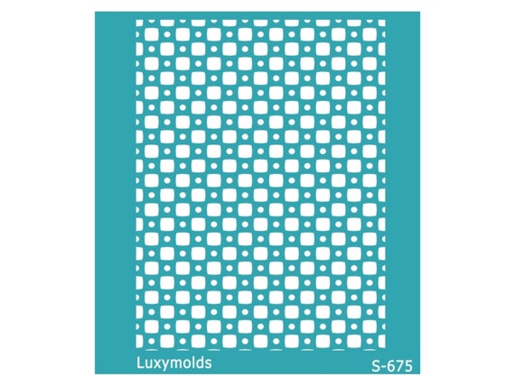 Silk screen stencil for polymer clay "Luxymolds" S-675