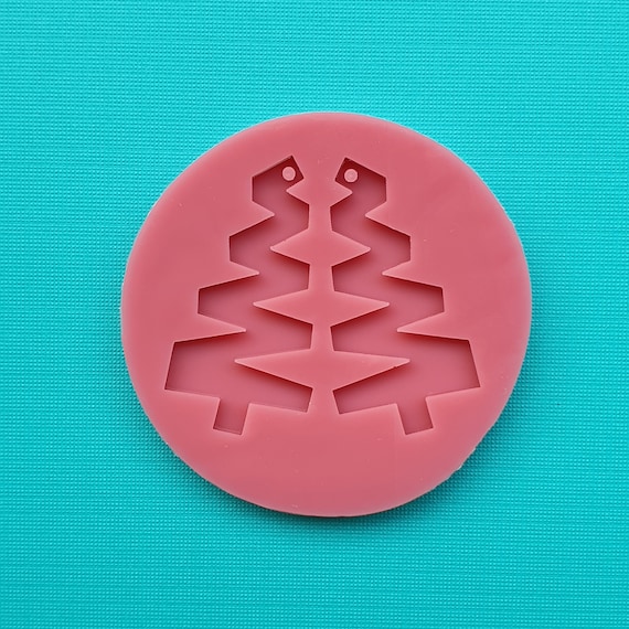 Silicone earring mold "Christmas tree" Jewelry Resin mould for resin and epoxy