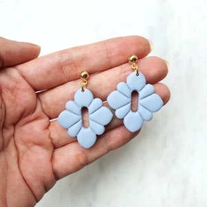Earrings Polymer clay 3D cutters Jewelry mold image 2