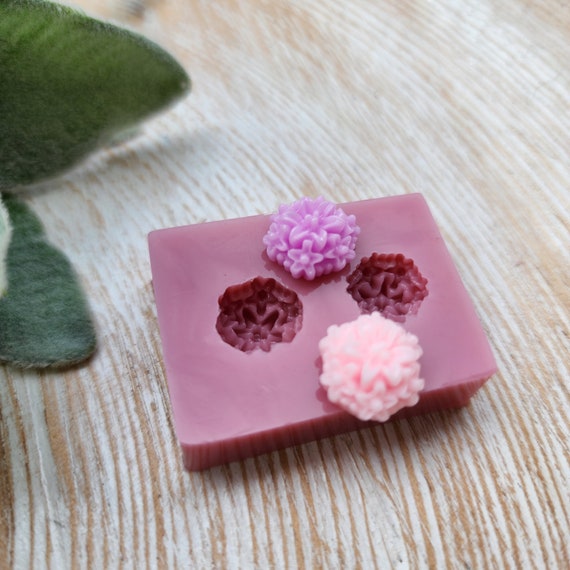 Silicone earrings mold / Silicone epoxy mold / Silicone stud earring moulds / Silicone UV resin molds / Flowers clay jewelry mold /Clay tool