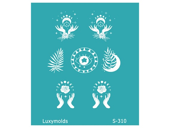 Silk screen stencil for polymer clay "Luxymolds" S-310
