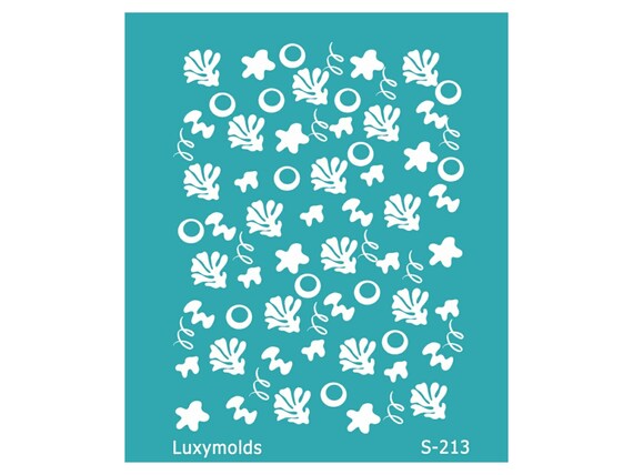 Silk screen stencil for polymer clay "Luxymolds" S-213