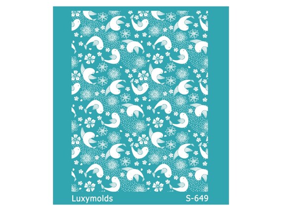 Silk screen stencil for polymer clay "Luxymolds" S-649