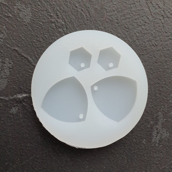 Silicone earring mold Geometry Jewelry Resin mould for resin and epoxy