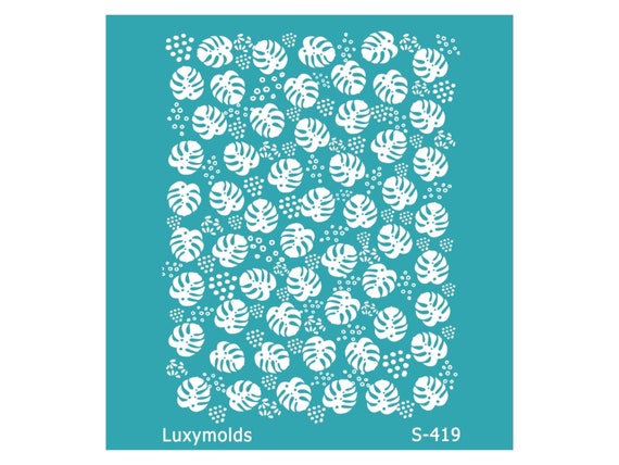 Silk screen stencil for polymer clay "Luxymolds" "Halloween" S-419
