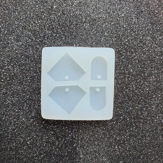 Silicone earring Diamond mold Jewelry Resin mould for resin and epoxy