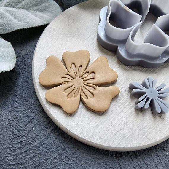 Polymer Clay cutters "Flower" Earrings sharp clay cutter stamp Jewelry cutters Earrings molds Polymer clay tool Clay supplies Summer cutters