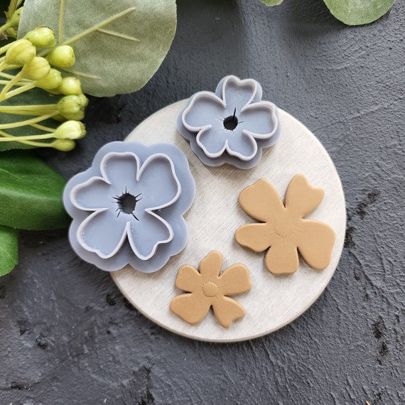 Polymer Clay cutters "Flower" Earrings sharp clay cutter / Polymer clay tool / Earrings cutter / Botanical cutter / Jewelry cutter